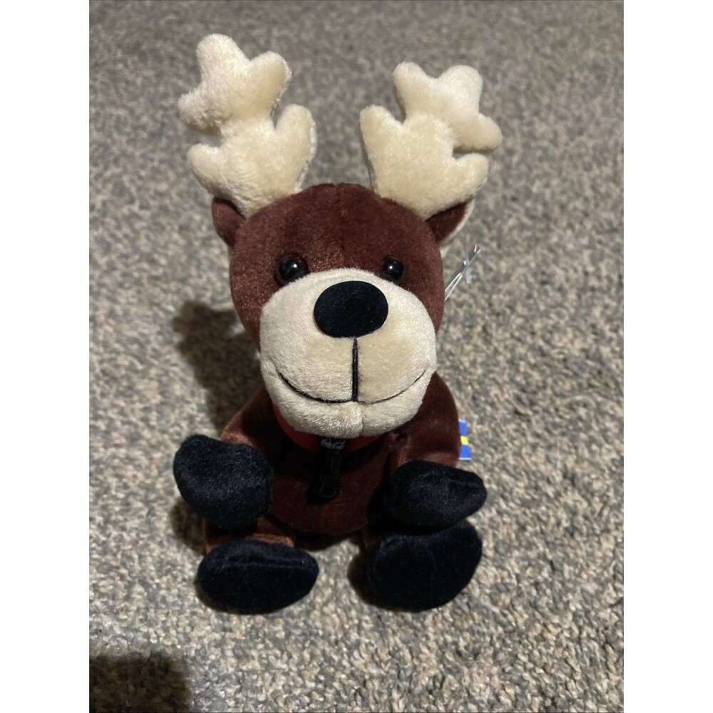 Vintage Coco Cola International MOOSE Beanie Plush Toy
